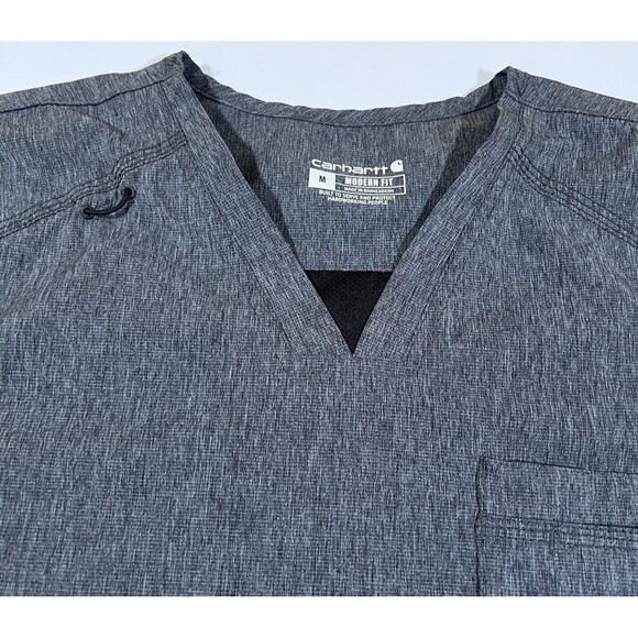 Carhartt Force Modern Fit Scrub Top Vented Work Shirt Nurse Men's Size Medium - Picture 6 of 8